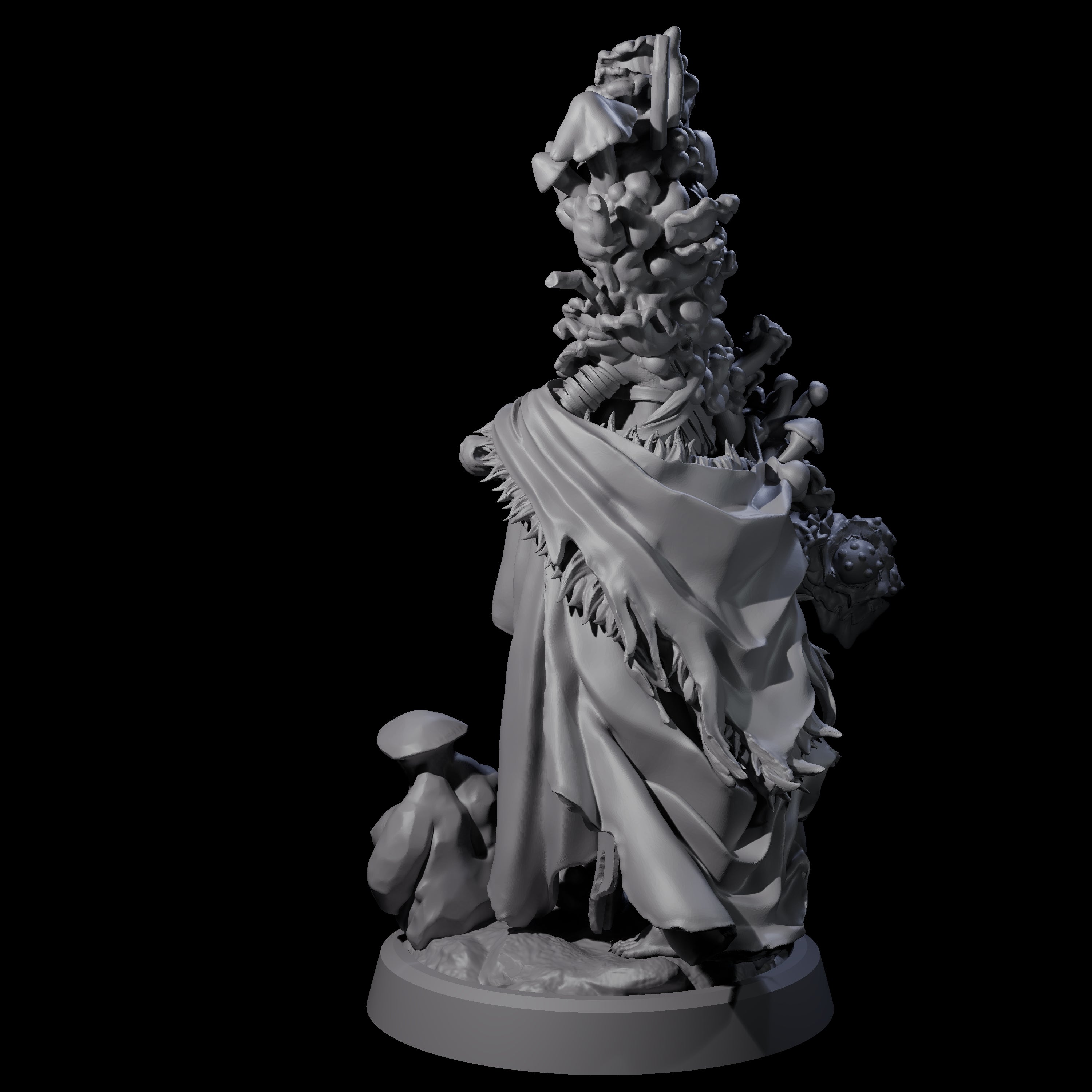 Casting Spore Priest D Miniature for Dungeons and Dragons, Pathfinder or other TTRPGs