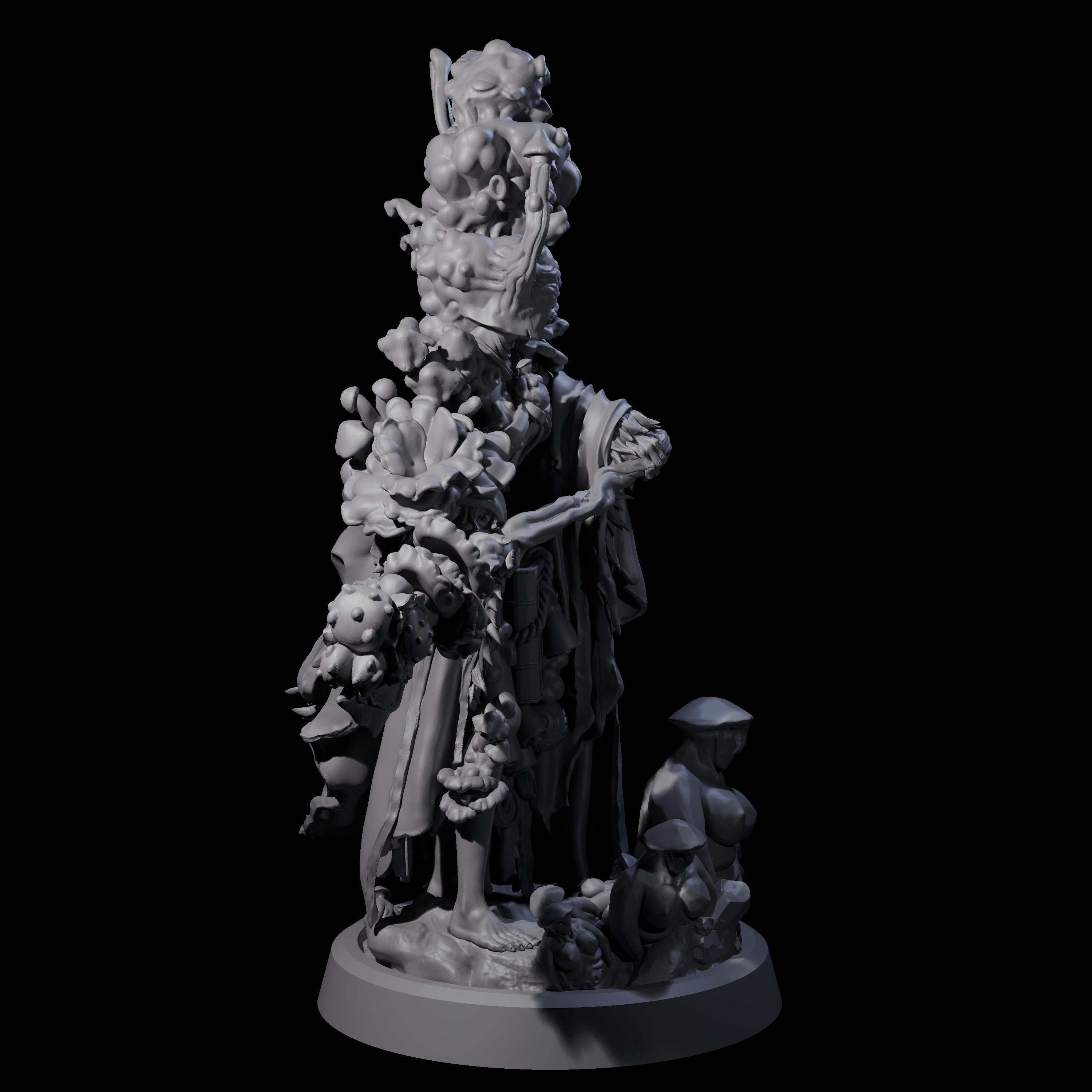 Casting Spore Priest D Miniature for Dungeons and Dragons, Pathfinder or other TTRPGs