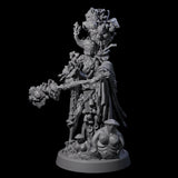 Casting Spore Priest D Miniature for Dungeons and Dragons, Pathfinder or other TTRPGs