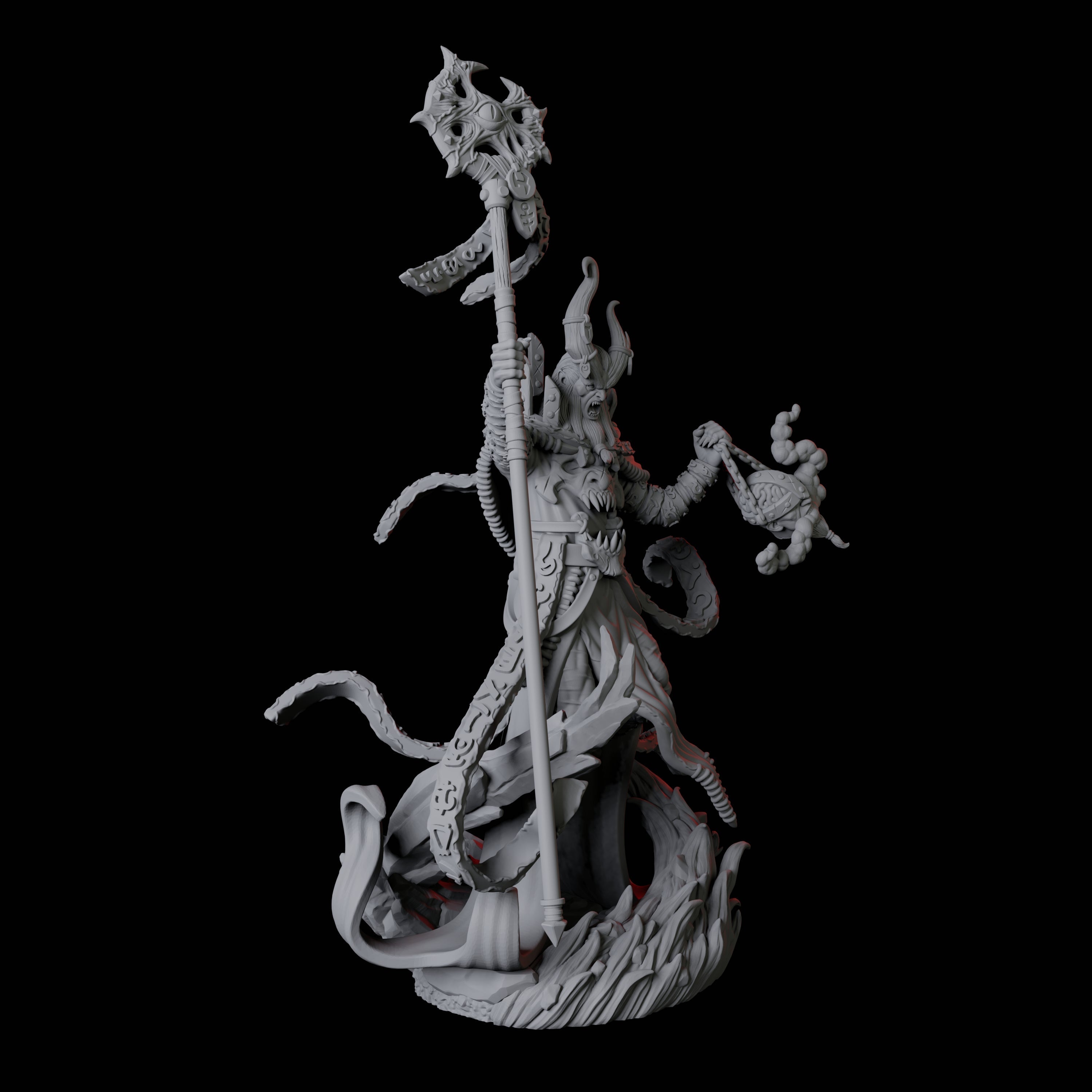 Casting Warlock Miniature for Dungeons and Dragons, Pathfinder or other TTRPGs