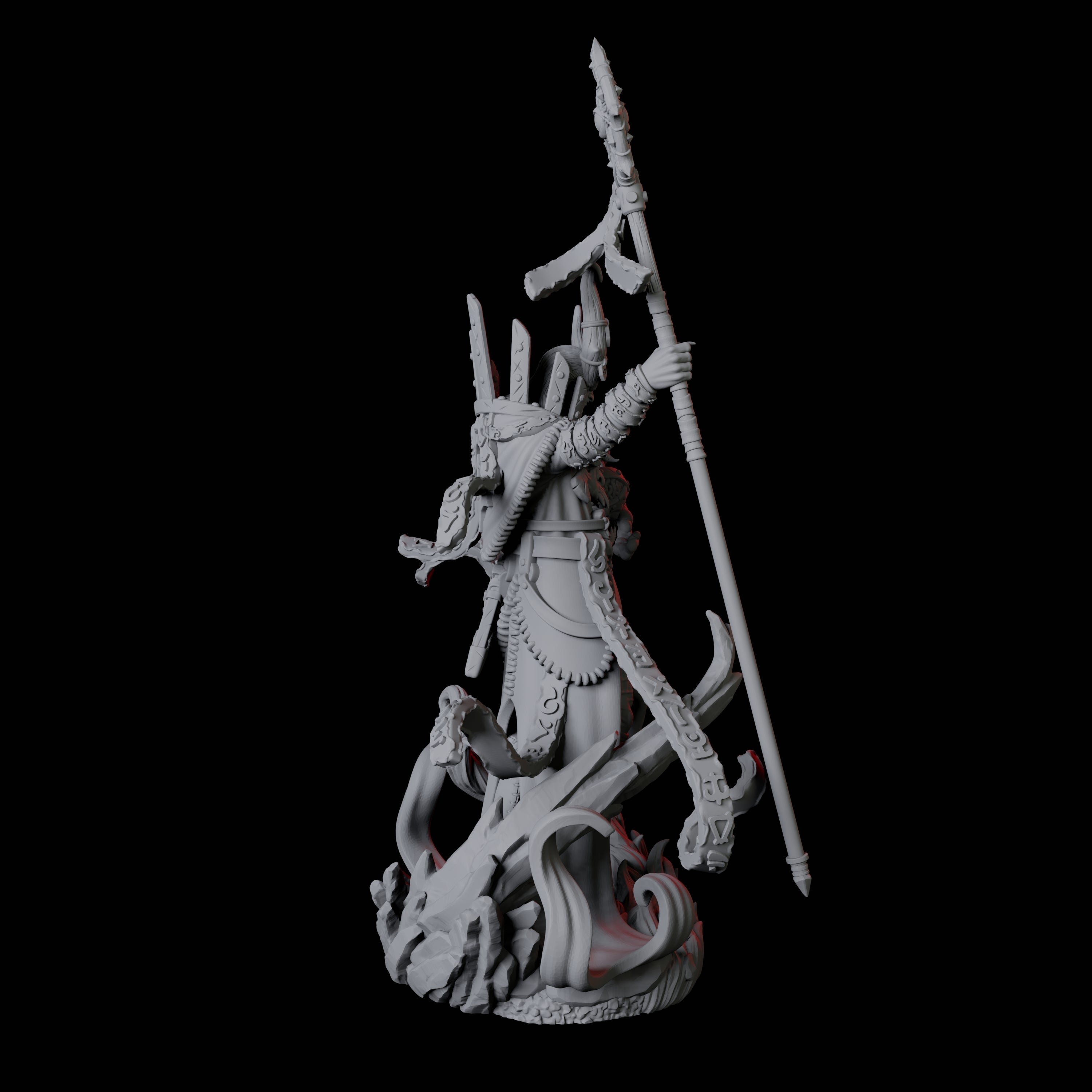 Casting Warlock Miniature for Dungeons and Dragons, Pathfinder or other TTRPGs