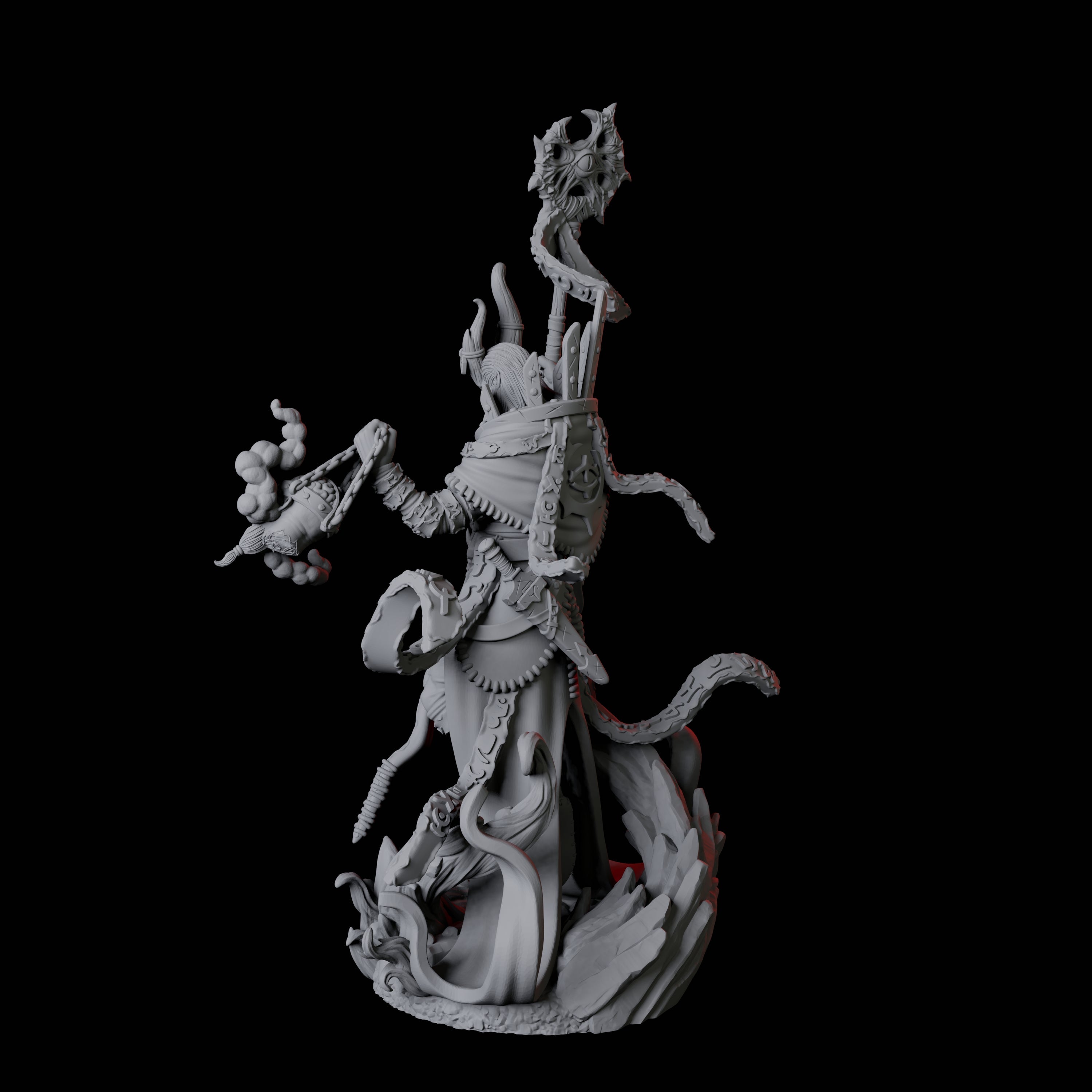 Casting Warlock Miniature for Dungeons and Dragons, Pathfinder or other TTRPGs