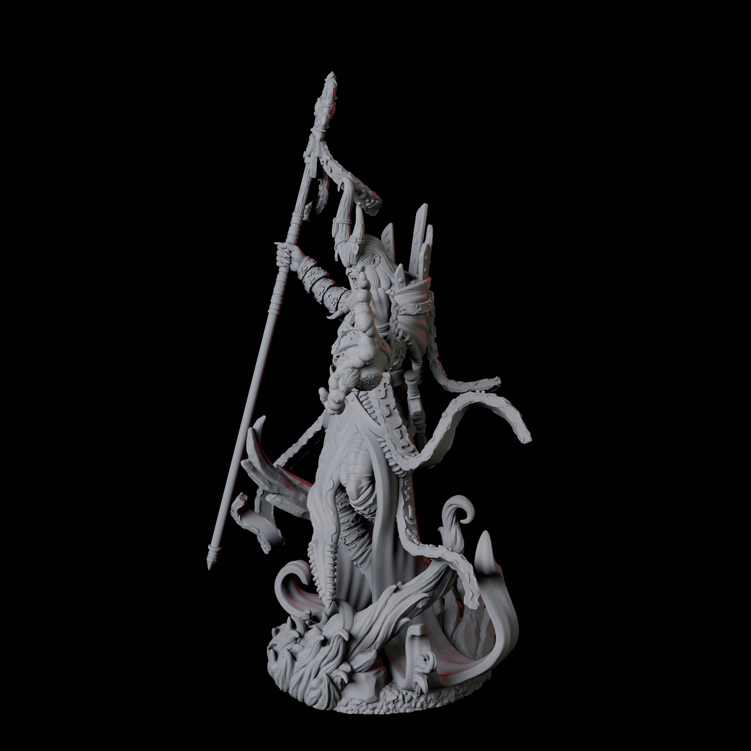 Casting Warlock Miniature for Dungeons and Dragons, Pathfinder or other TTRPGs