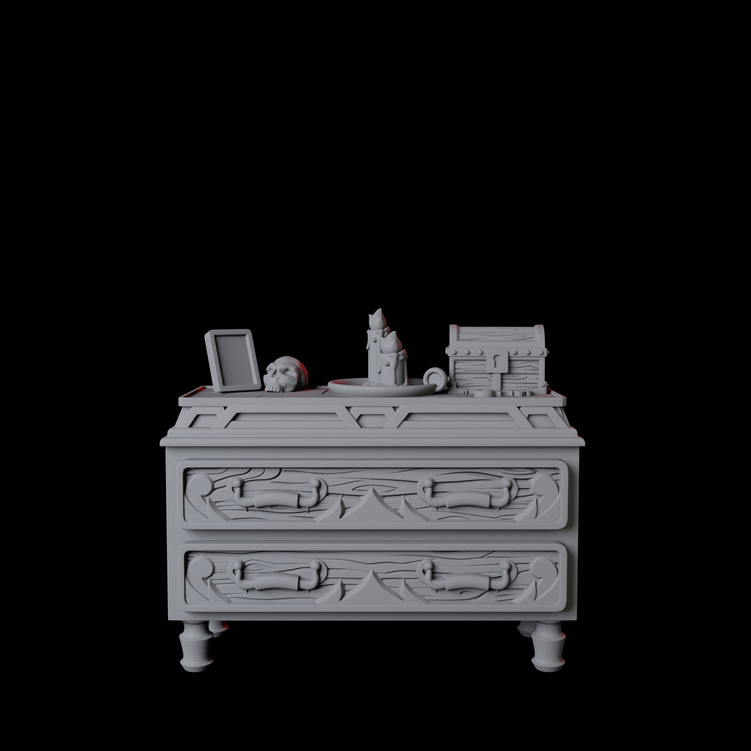 Castle Bedroom Furniture Miniature for Dungeons and Dragons, Pathfinder or other TTRPGs