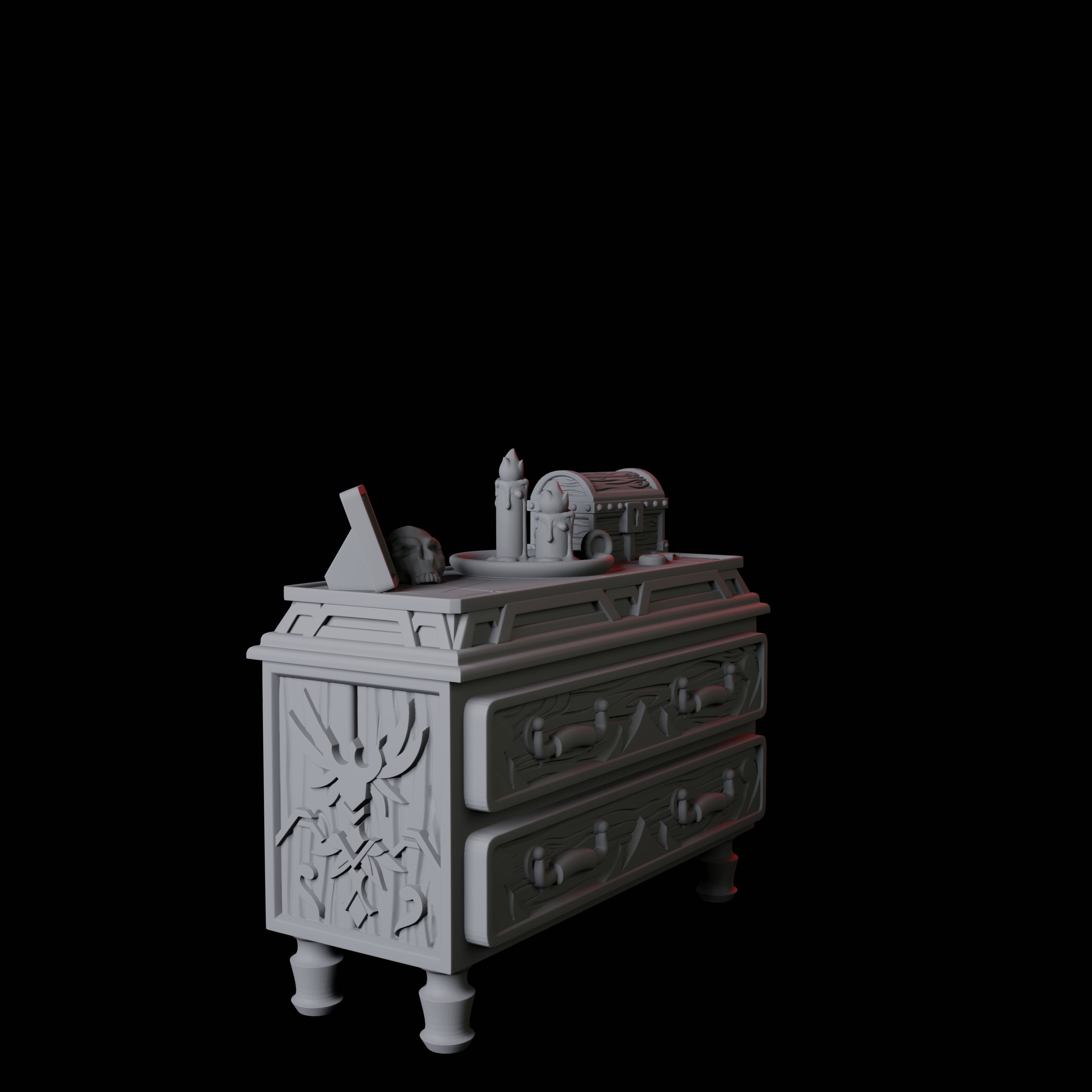 Castle Bedroom Furniture Miniature for Dungeons and Dragons, Pathfinder or other TTRPGs