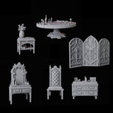 Castle Bedroom Furniture Miniature for Dungeons and Dragons, Pathfinder or other TTRPGs