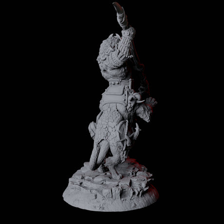 Cat Bear Centaur B Miniature for Dungeons and Dragons, Pathfinder or other TTRPGs