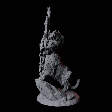 Cat Bear Centaur C Miniature for Dungeons and Dragons, Pathfinder or other TTRPGs