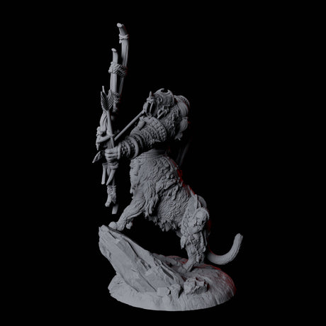 Cat Bear Centaur C Miniature for Dungeons and Dragons, Pathfinder or other TTRPGs