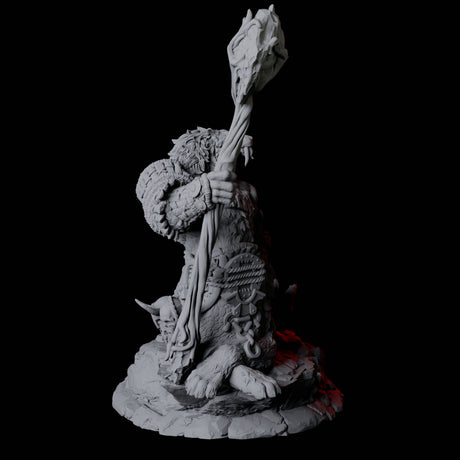 Cat Bear Centaur D Miniature for Dungeons and Dragons, Pathfinder or other TTRPGs