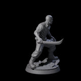Cautious Jungle Explorer Miniature for Dungeons and Dragons, Pathfinder or other TTRPGs