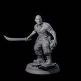 Cautious Jungle Explorer Miniature for Dungeons and Dragons, Pathfinder or other TTRPGs