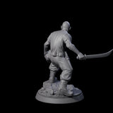 Cautious Jungle Explorer Miniature for Dungeons and Dragons, Pathfinder or other TTRPGs