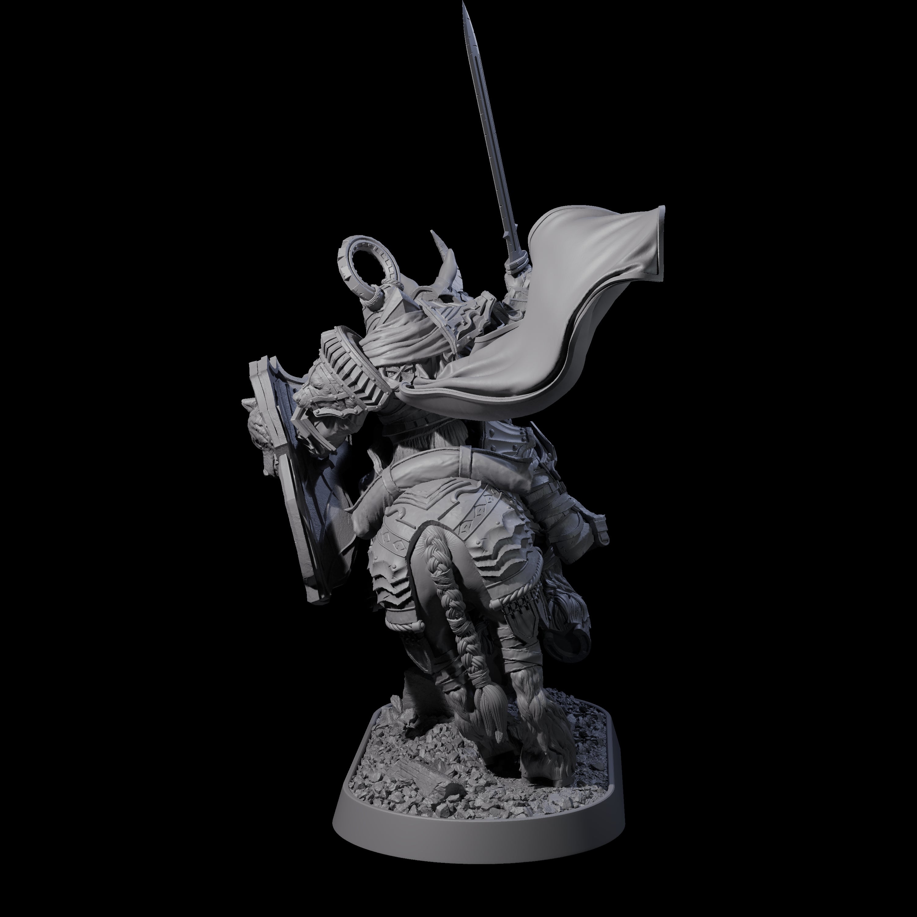 Cavalry of the Golden Circle A Miniature for Dungeons and Dragons, Pathfinder or other TTRPGs