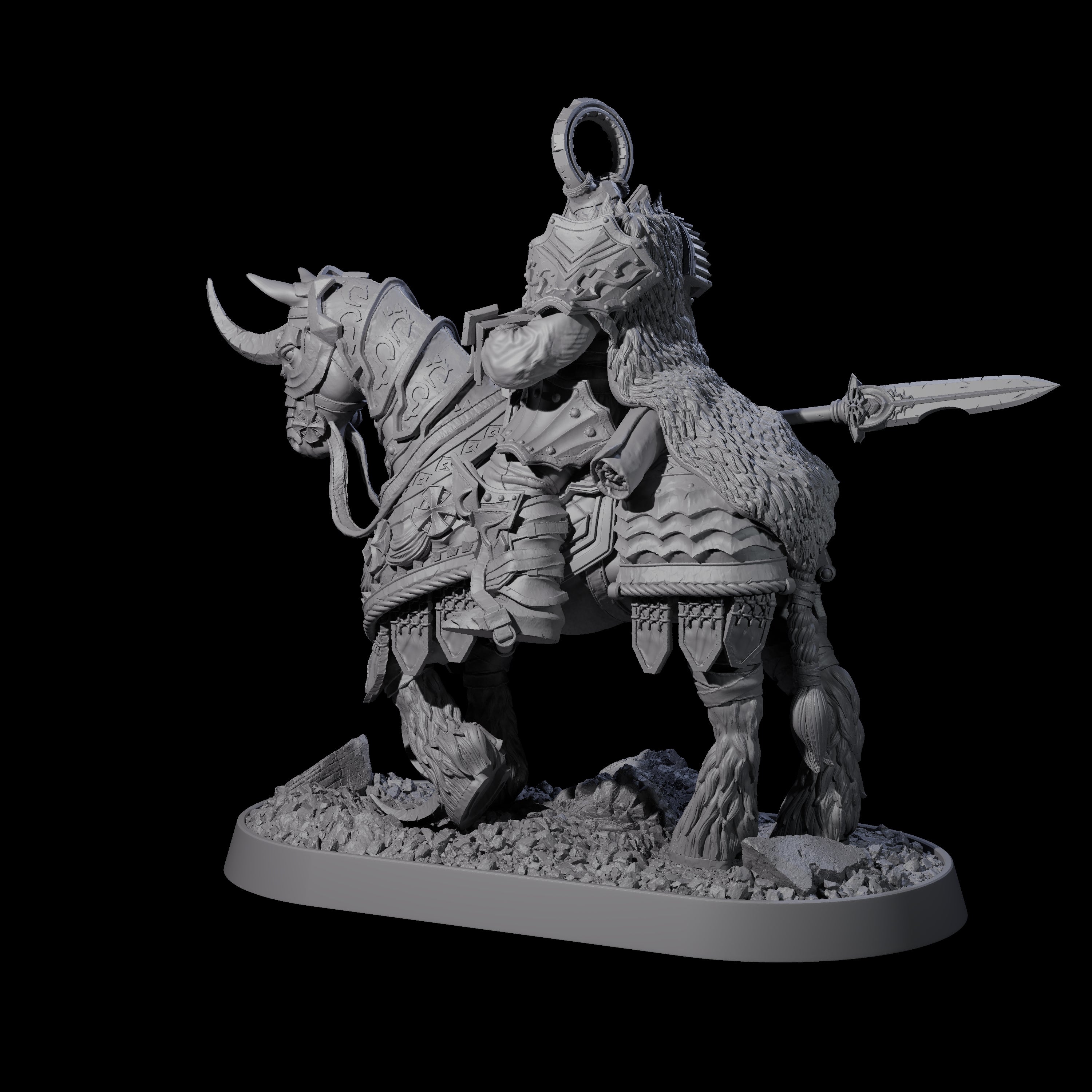 Cavalry of the Golden Circle B Miniature for Dungeons and Dragons, Pathfinder or other TTRPGs