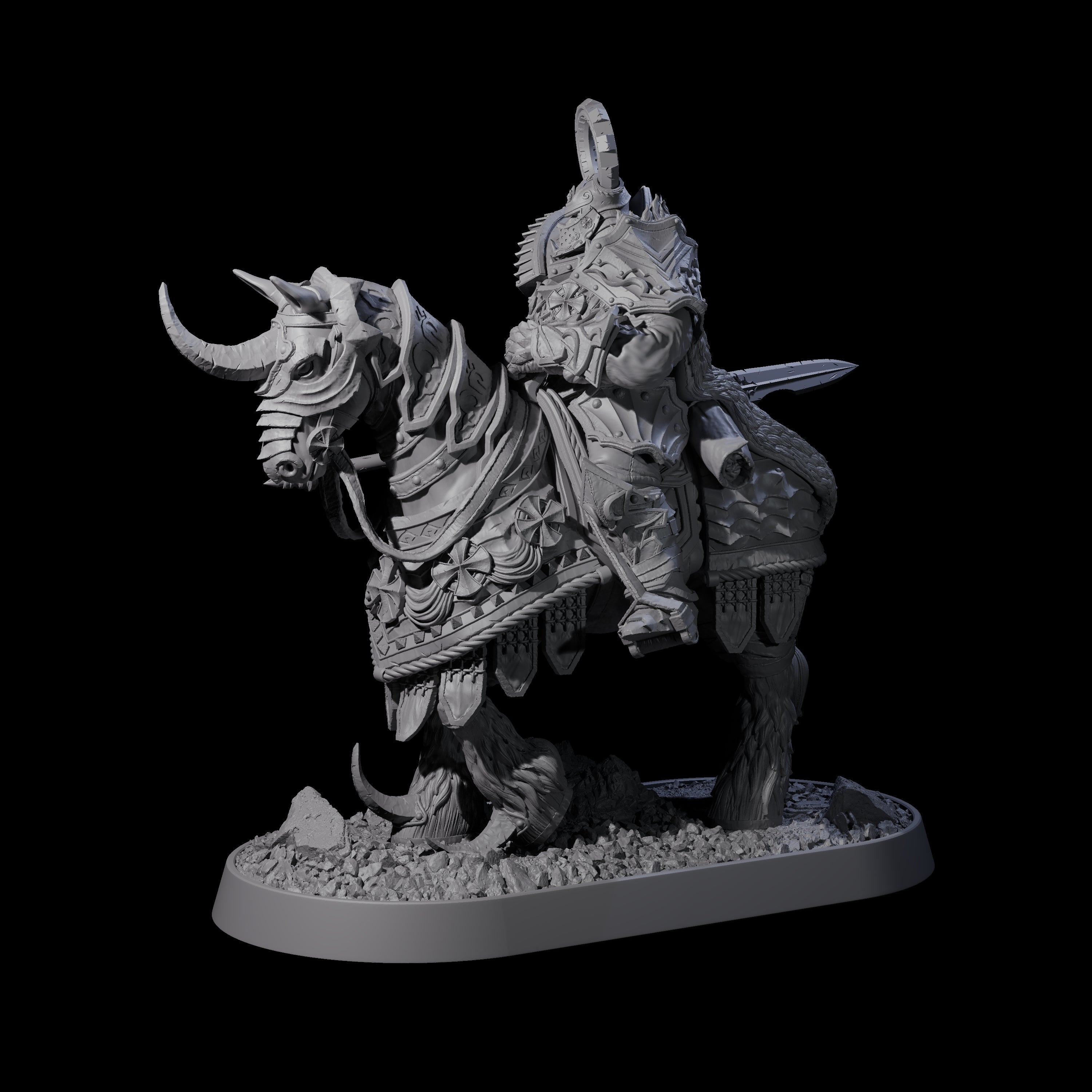 Cavalry of the Golden Circle B Miniature for Dungeons and Dragons, Pathfinder or other TTRPGs