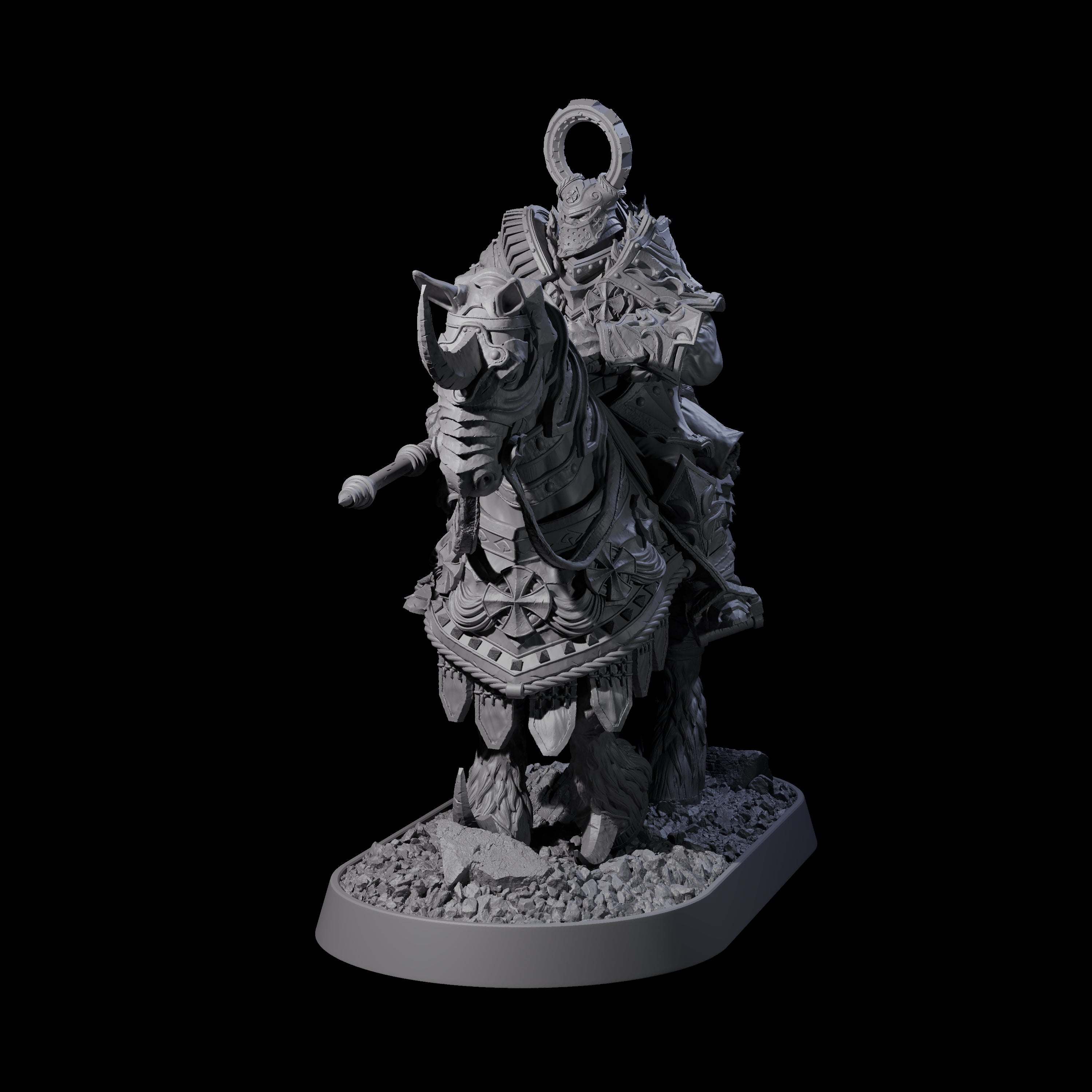 Cavalry of the Golden Circle B Miniature for Dungeons and Dragons, Pathfinder or other TTRPGs