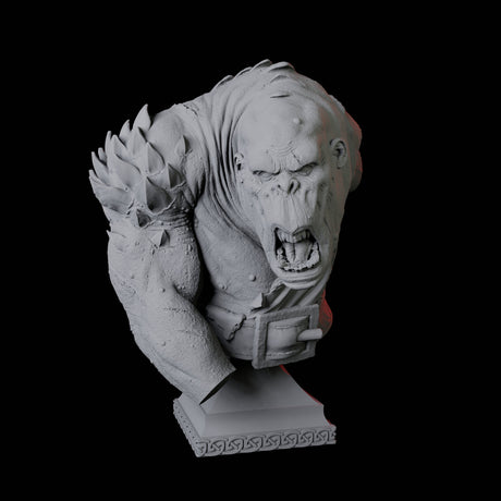 Cave Troll Bust Miniature for Dungeons and Dragons, Pathfinder or other TTRPGs