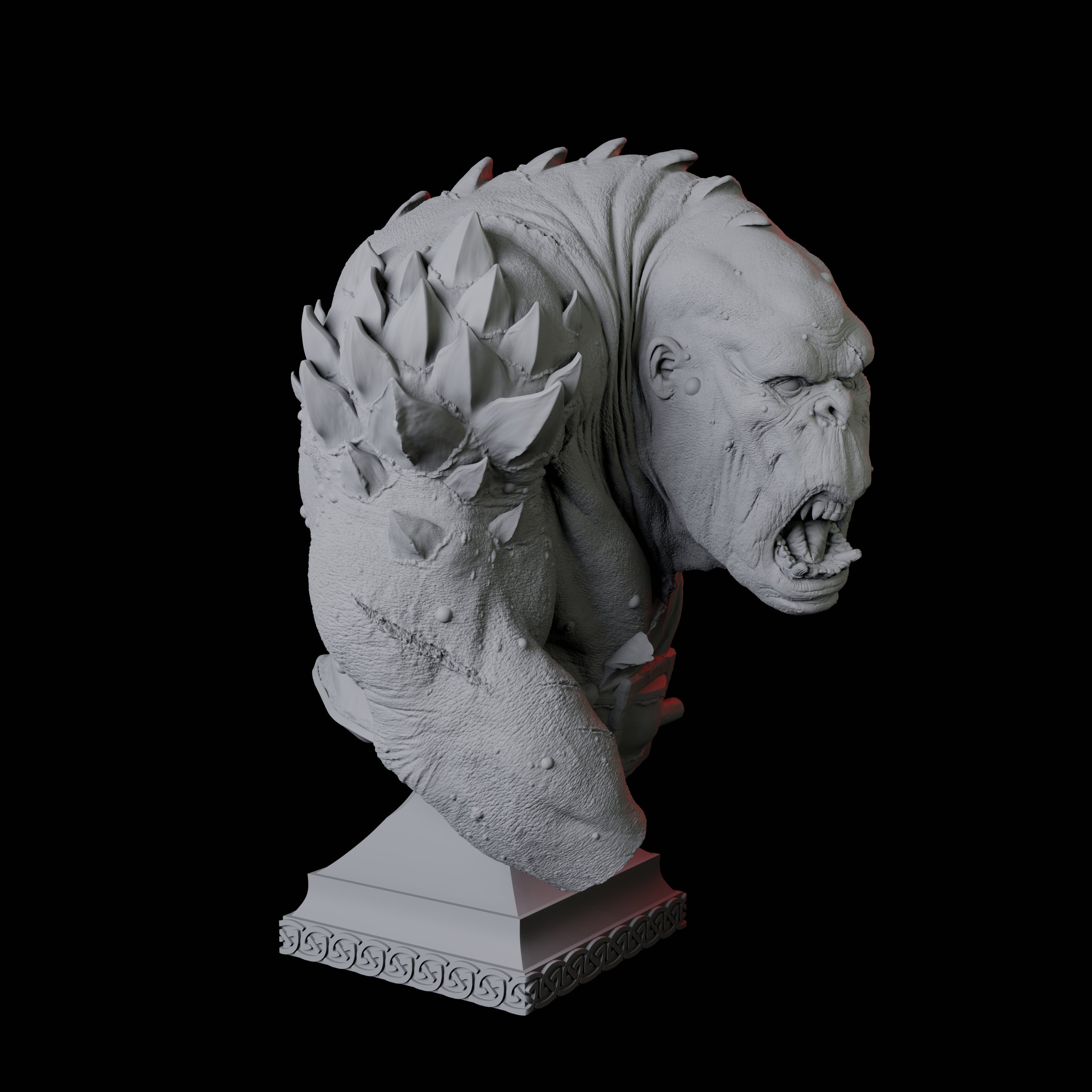 Cave Troll Bust Miniature for Dungeons and Dragons