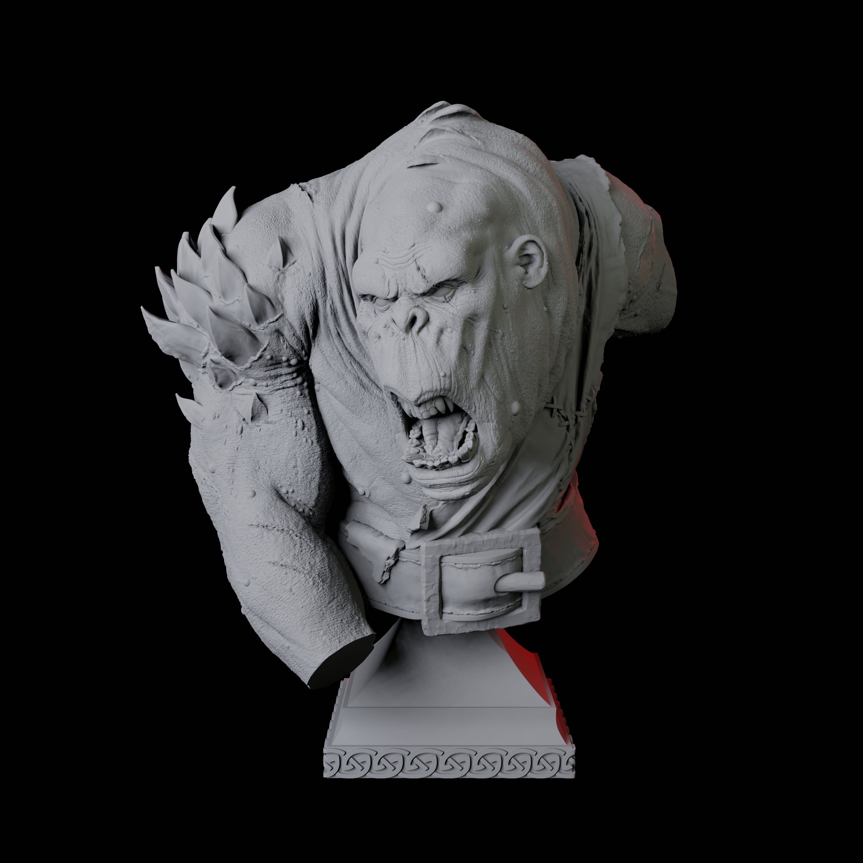 Cave Troll Bust Miniature for Dungeons and Dragons