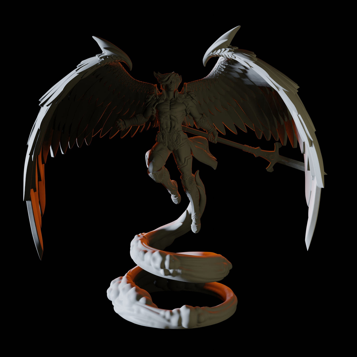 Celestial Champion Miniature for Dungeons and Dragons, Pathfinder or other TTRPGs
