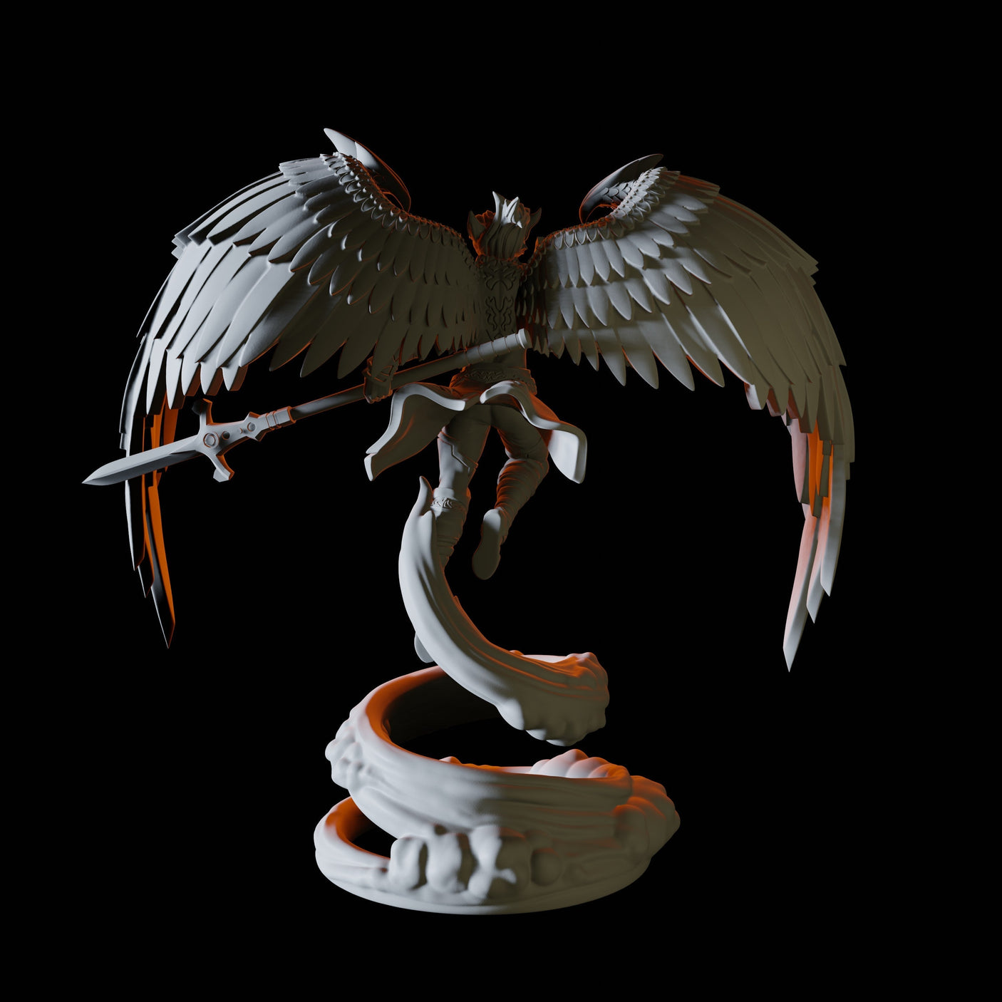 Celestial Champion Miniature for Dungeons and Dragons, Pathfinder or other TTRPGs