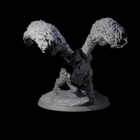 Celestial Dire Wolf Miniature for Dungeons and Dragons, Pathfinder or other TTRPGs