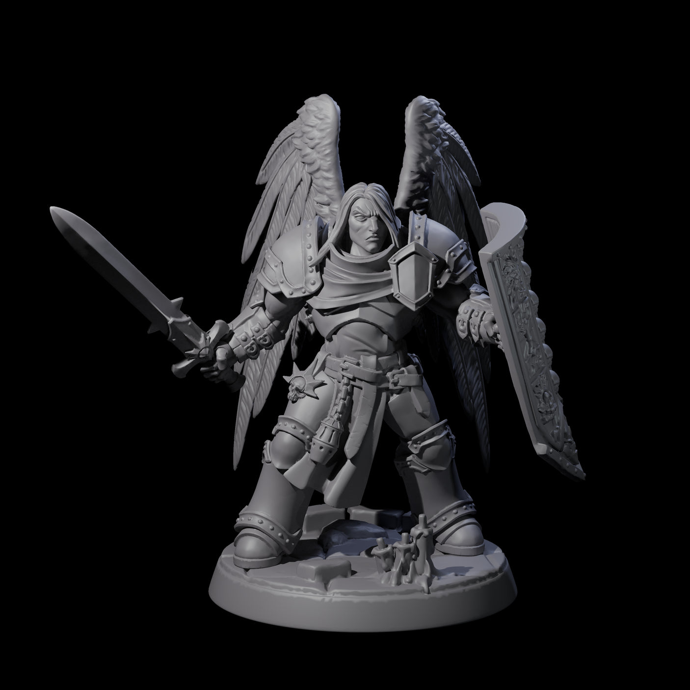 Celestial Foot Solider A Miniature for Dungeons and Dragons, Pathfinder or other TTRPGs
