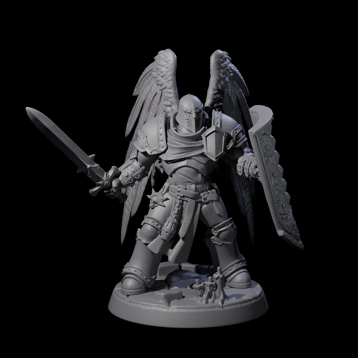 Celestial Foot Solider A Miniature for Dungeons and Dragons, Pathfinder or other TTRPGs