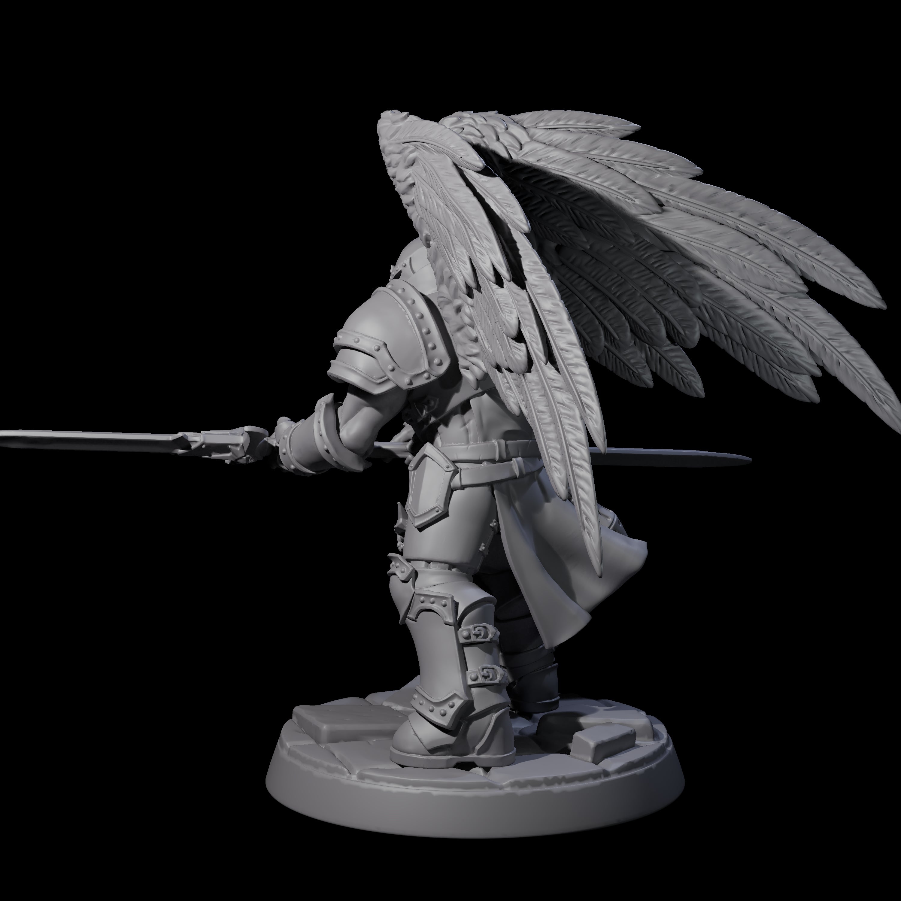 Celestial Foot Solider B Miniature for Dungeons and Dragons, Pathfinder or other TTRPGs
