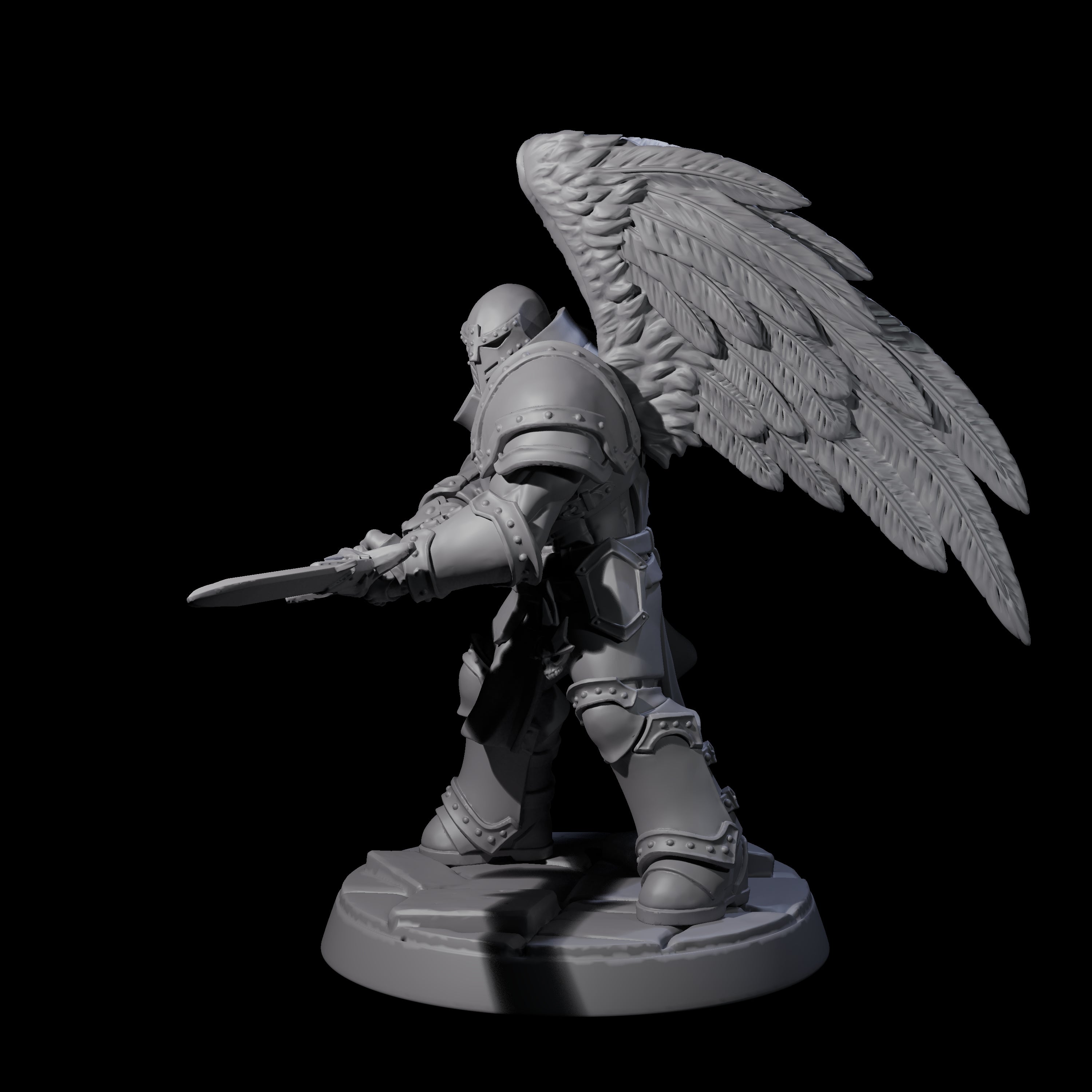 Celestial Foot Solider B Miniature for Dungeons and Dragons, Pathfinder or other TTRPGs