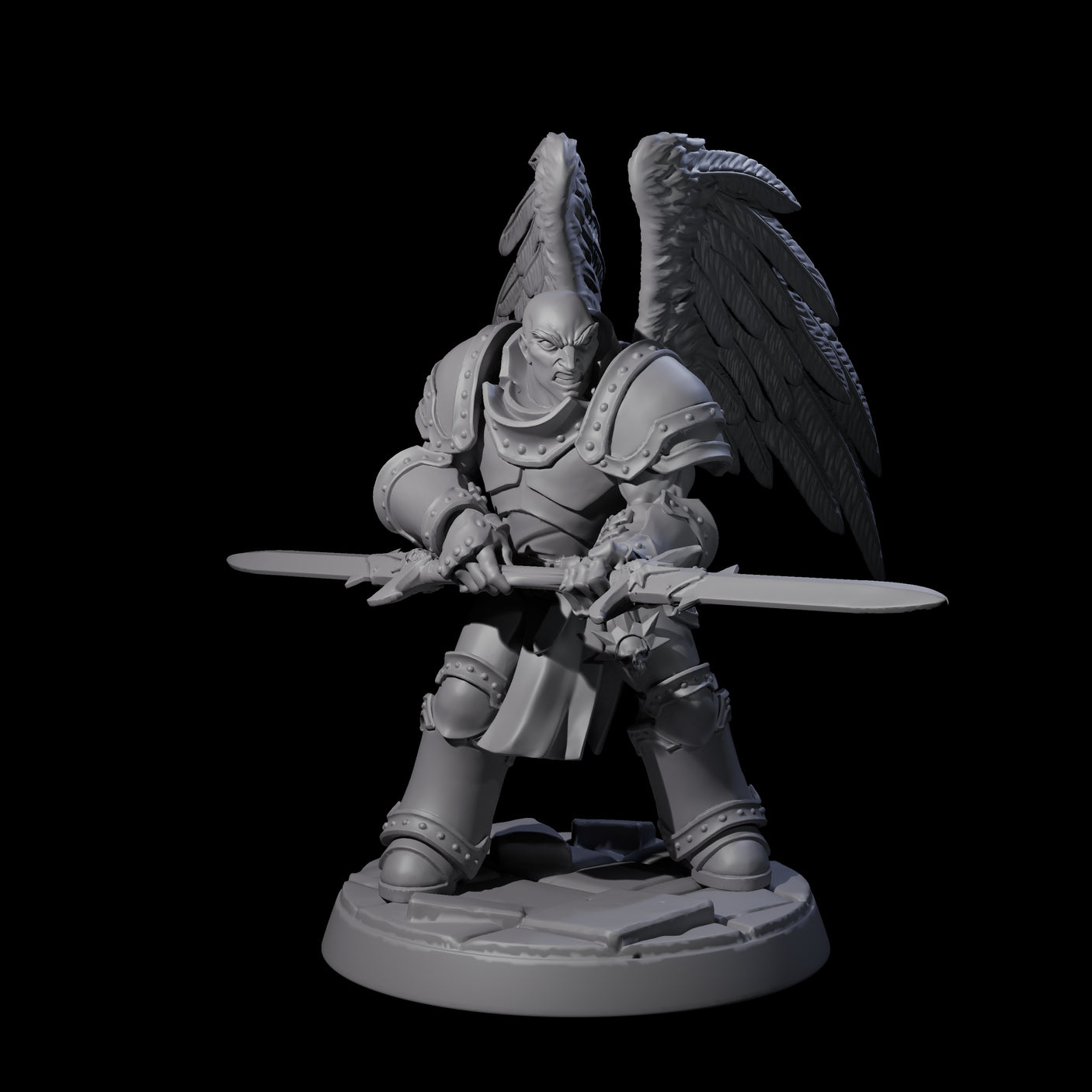 Celestial Foot Solider B Miniature for Dungeons and Dragons, Pathfinder or other TTRPGs