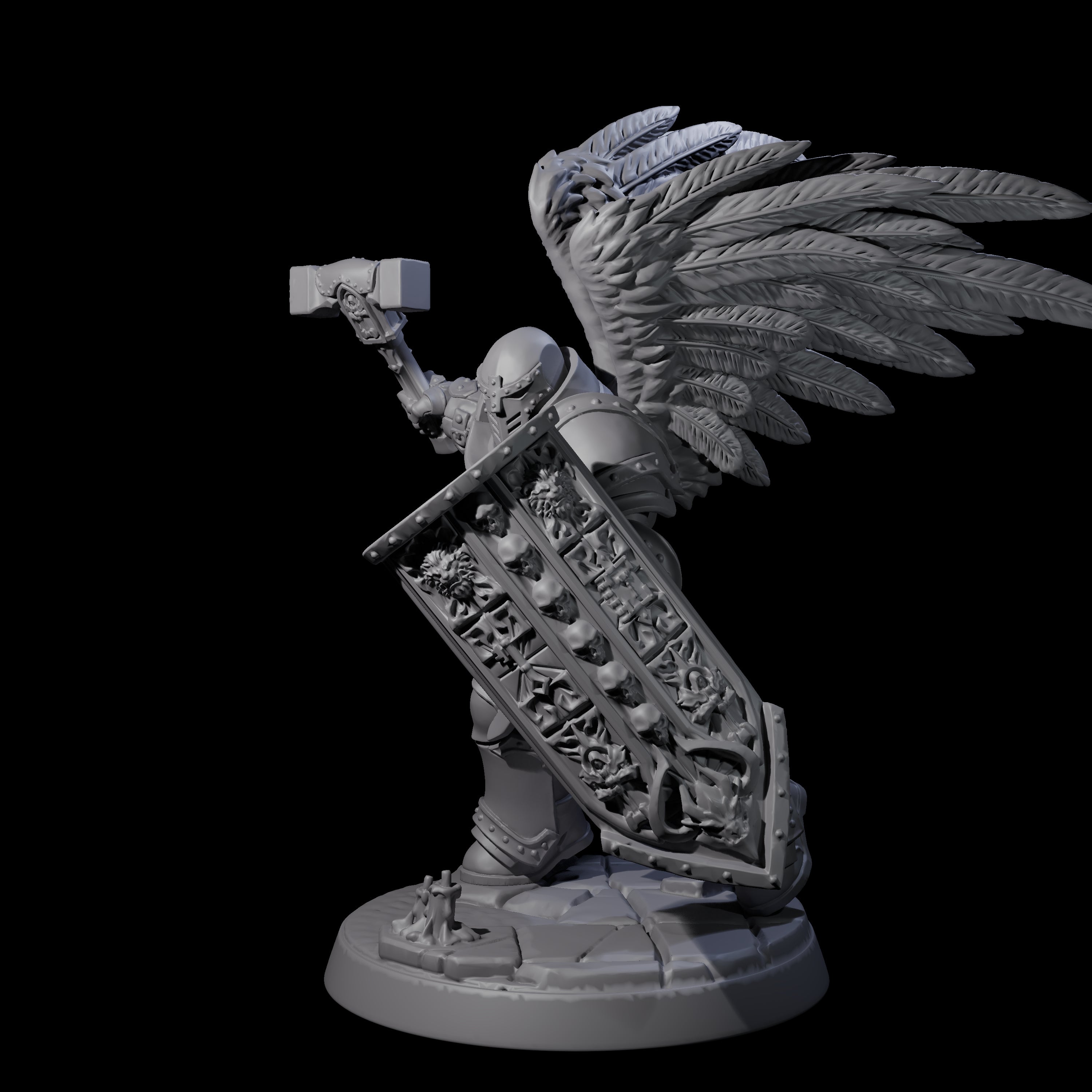 Celestial Foot Solider C Miniature for Dungeons and Dragons, Pathfinder or other TTRPGs