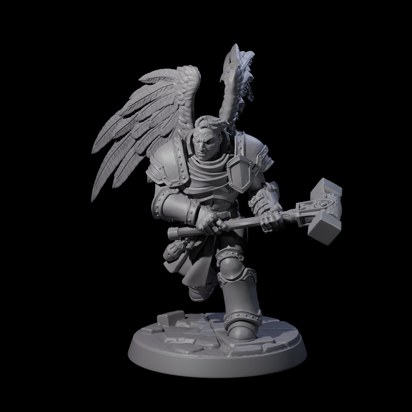 Celestial Foot Solider D Miniature for Dungeons and Dragons, Pathfinder or other TTRPGs