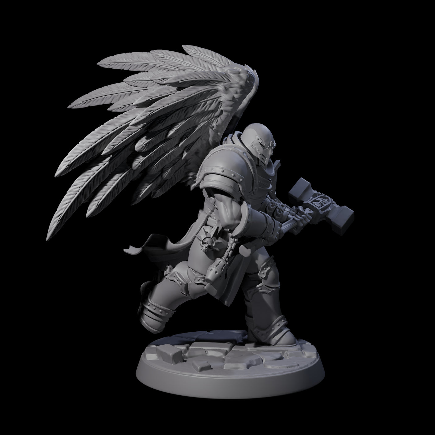 Celestial Foot Solider D Miniature for Dungeons and Dragons, Pathfinder or other TTRPGs