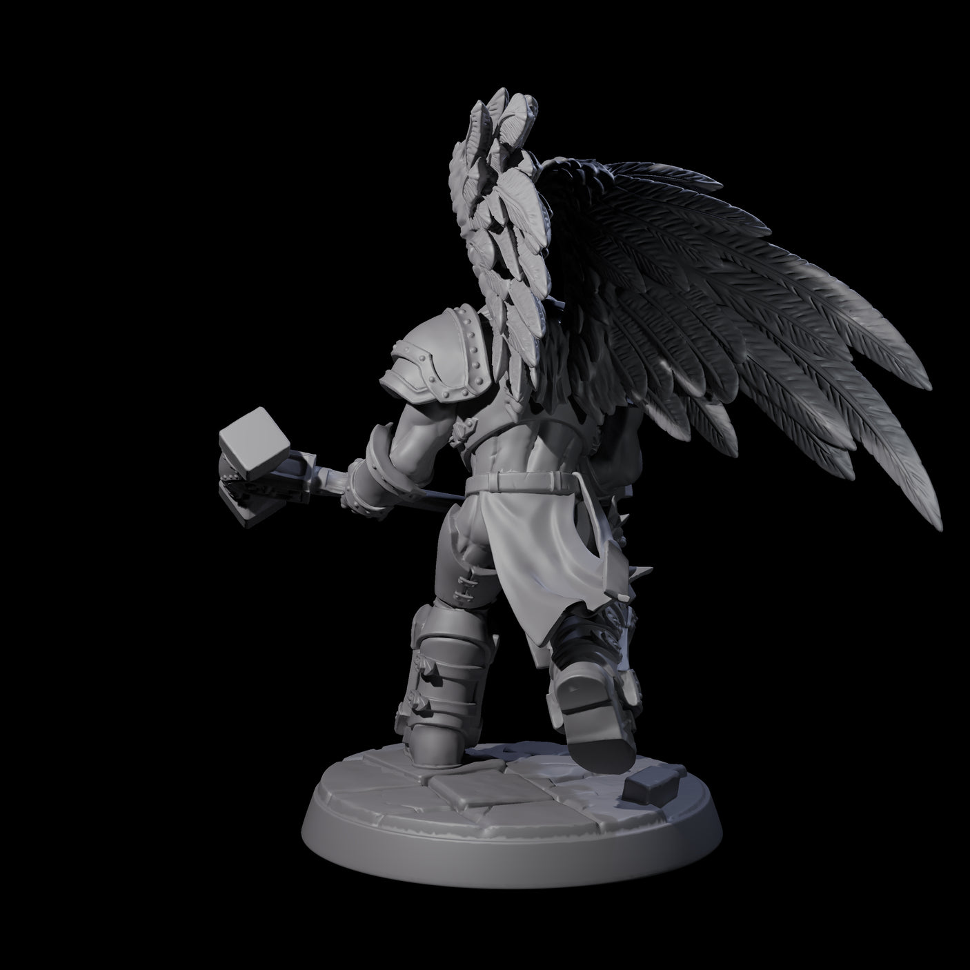 Celestial Foot Solider D Miniature for Dungeons and Dragons, Pathfinder or other TTRPGs