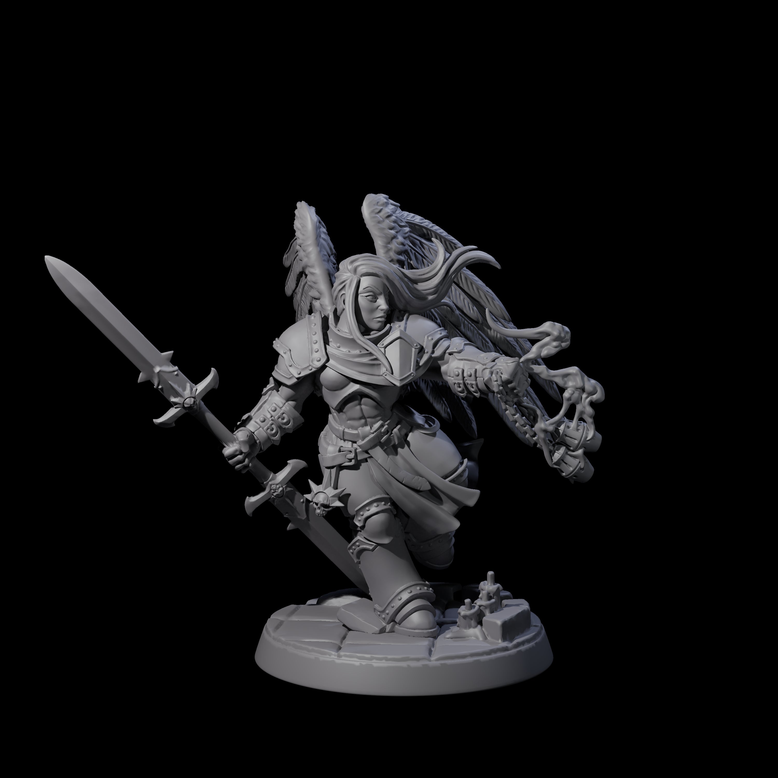 Celestial Foot Solider E Miniature for Dungeons and Dragons, Pathfinder or other TTRPGs