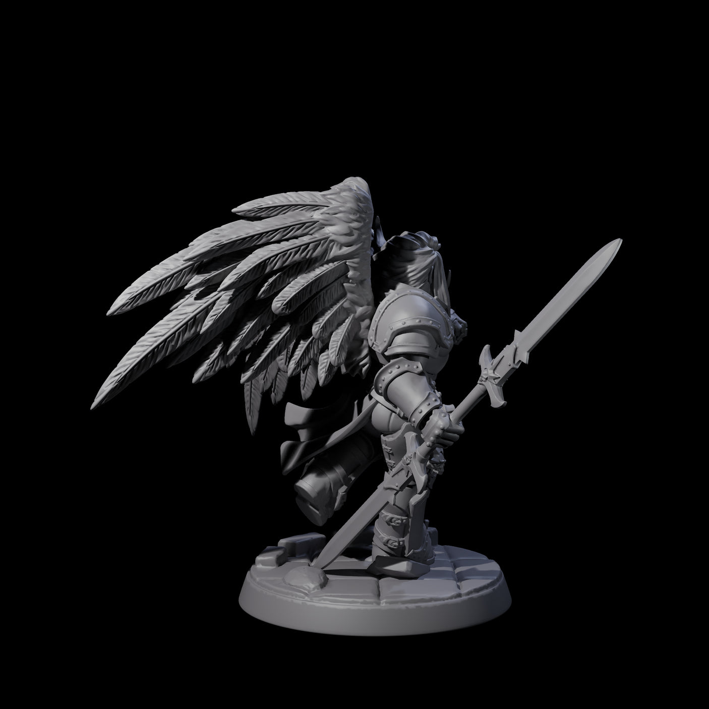 Celestial Foot Solider E Miniature for Dungeons and Dragons, Pathfinder or other TTRPGs