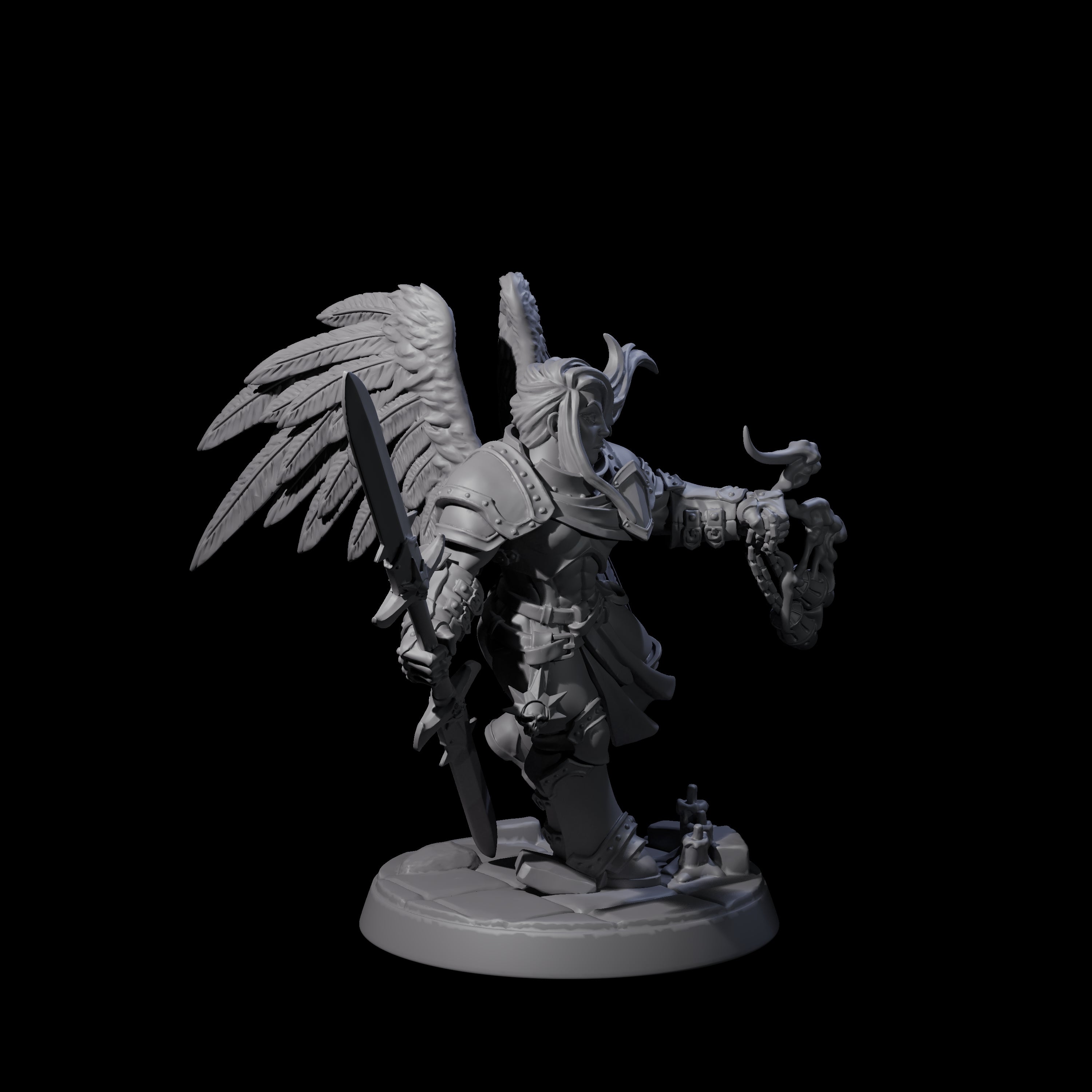 Celestial Foot Solider E Miniature for Dungeons and Dragons, Pathfinder or other TTRPGs