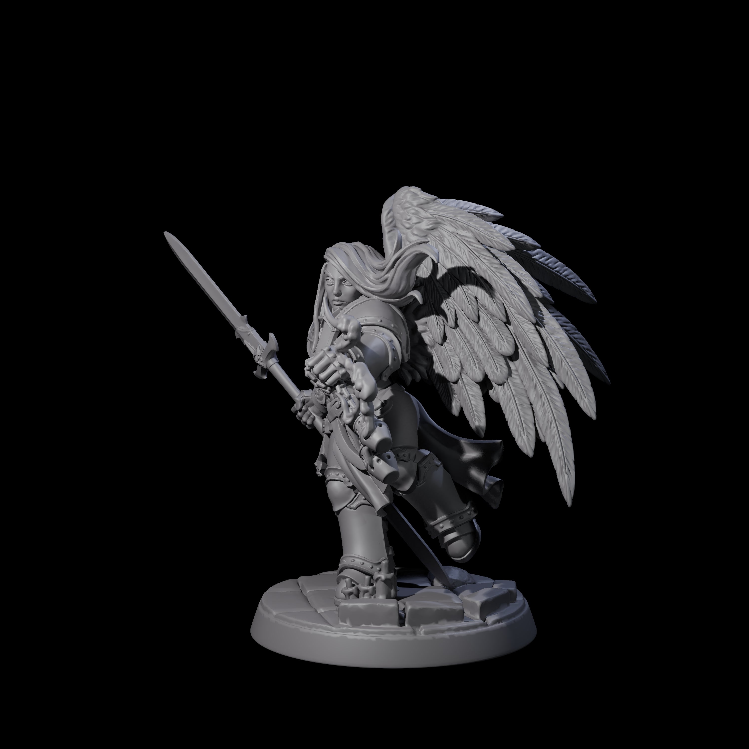 Celestial Foot Solider E Miniature for Dungeons and Dragons, Pathfinder or other TTRPGs