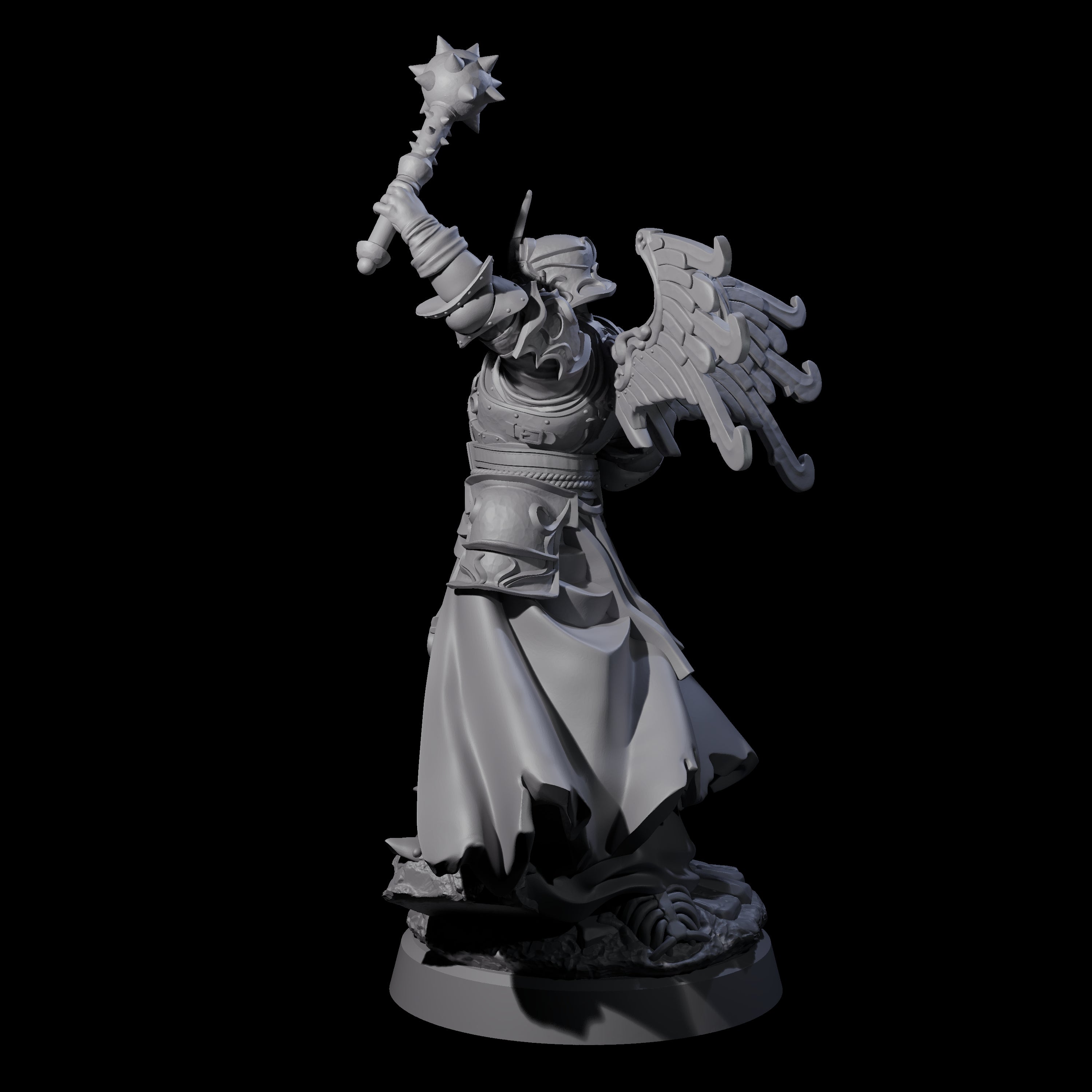 Censor Swinging Human Paladin Miniature for Dungeons and Dragons, Pathfinder or other TTRPGs