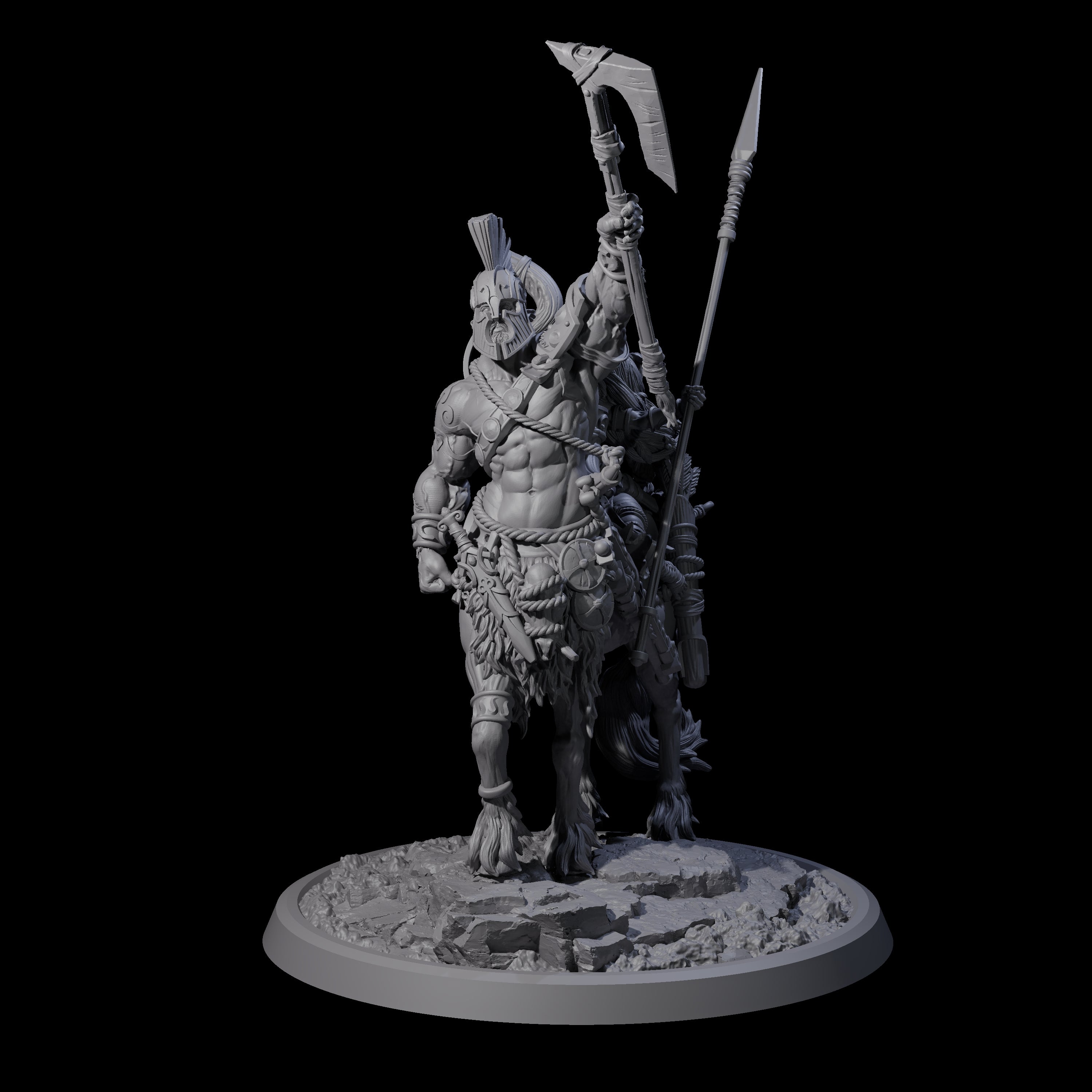Centaur Elf Teamup A Miniature for Dungeons and Dragons, Pathfinder or other TTRPGs