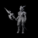Ceremonial Dragon Guard Trooper Miniature for Dungeons and Dragons, Pathfinder or other TTRPGs