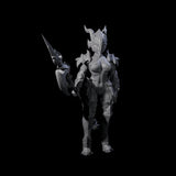 Ceremonial Dragon Guard Trooper Miniature for Dungeons and Dragons, Pathfinder or other TTRPGs
