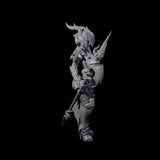 Ceremonial Dragon Guard Trooper Miniature for Dungeons and Dragons, Pathfinder or other TTRPGs