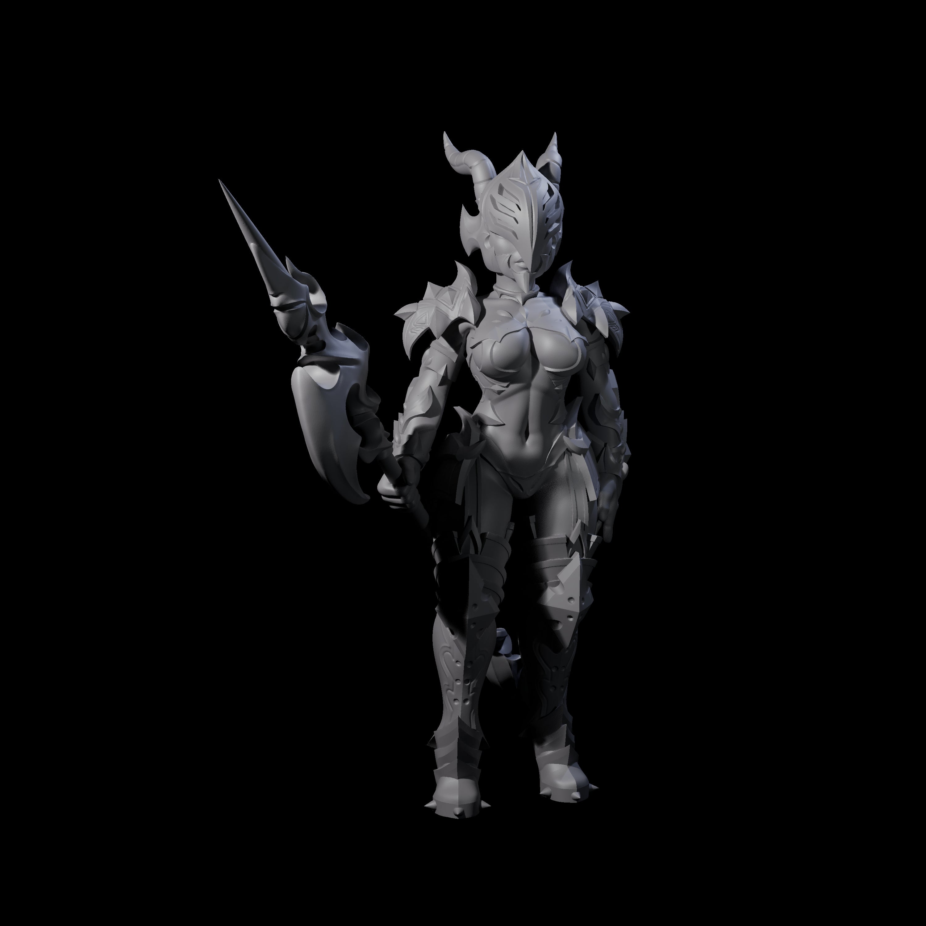 Ceremonial Dragon Guard Trooper Miniature for Dungeons and Dragons, Pathfinder or other TTRPGs