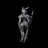 Ceremonial Dragon Guard Trooper Miniature for Dungeons and Dragons, Pathfinder or other TTRPGs