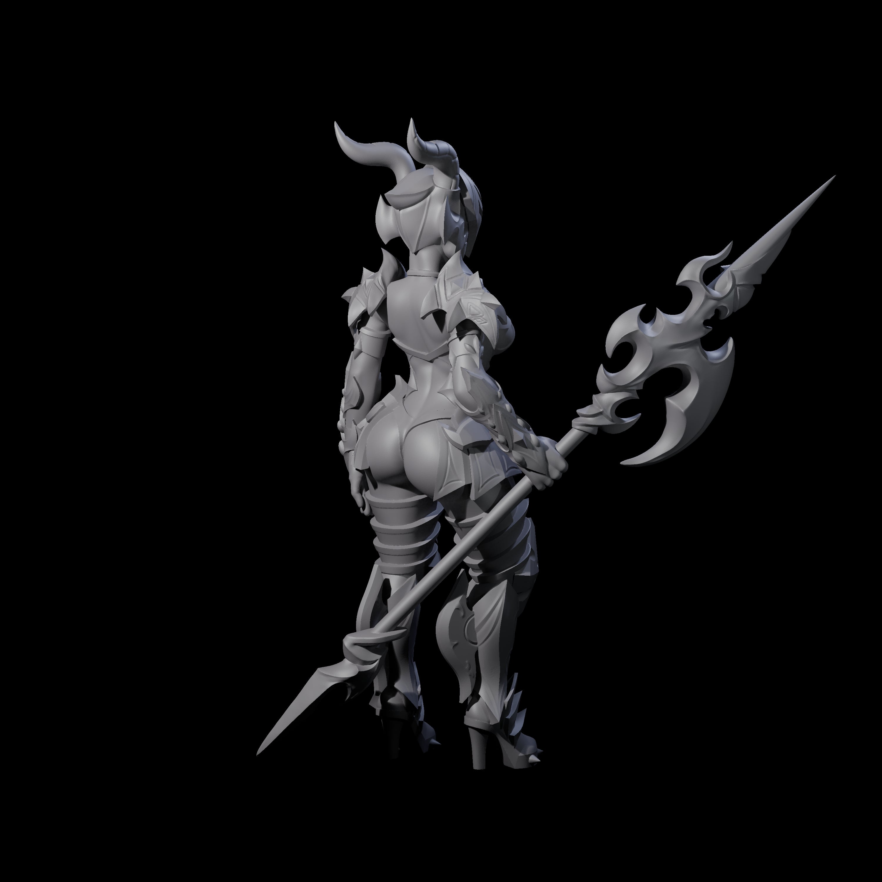 Ceremonial Dragon Guard Trooper Miniature for Dungeons and Dragons, Pathfinder or other TTRPGs