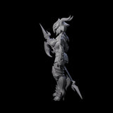 Ceremonial Dragon Guard Trooper Miniature for Dungeons and Dragons, Pathfinder or other TTRPGs