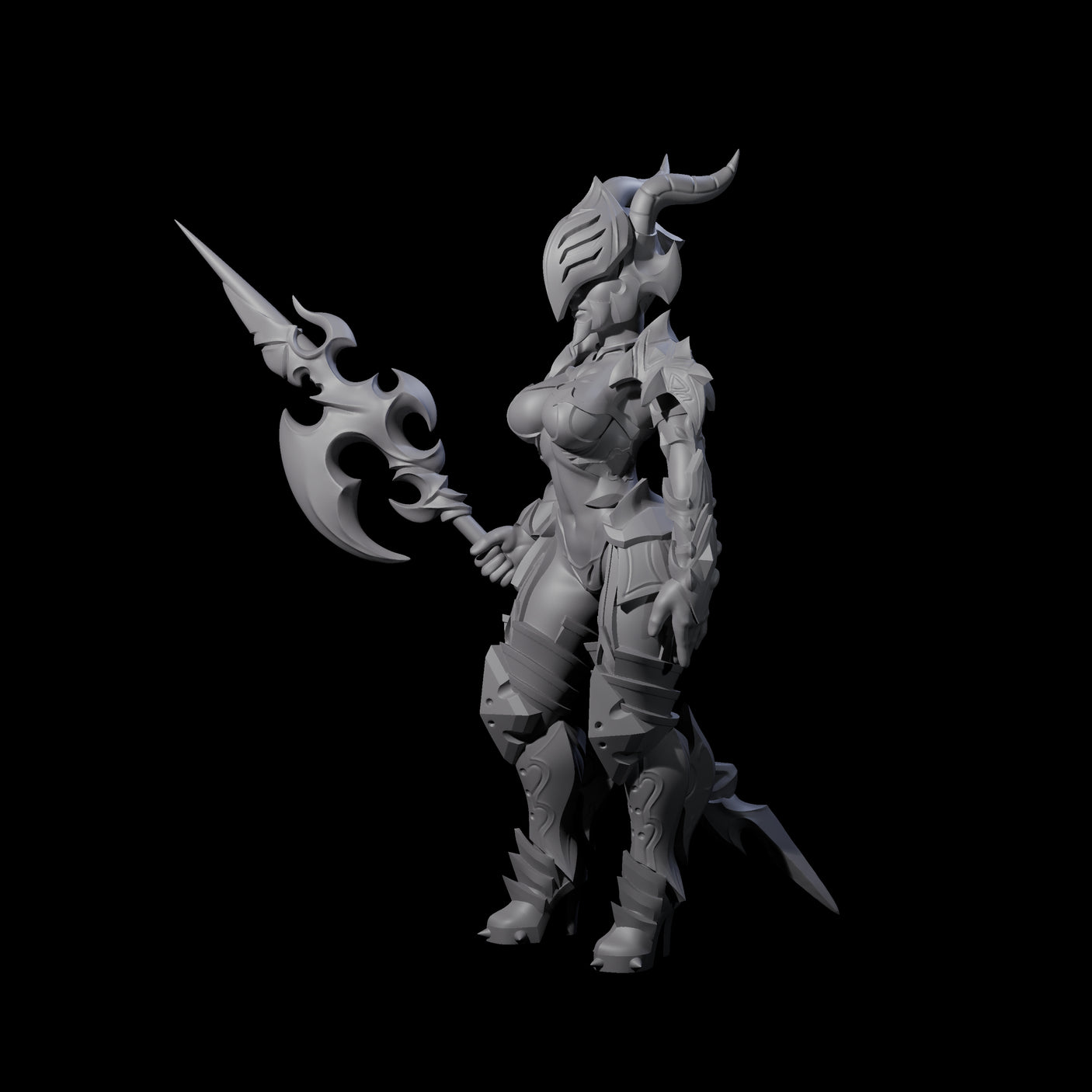 Ceremonial Dragon Guard Trooper Miniature for Dungeons and Dragons, Pathfinder or other TTRPGs